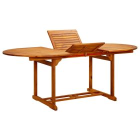 Patio Table 78.7"x39.4"x29.5" Solid Acacia Wood